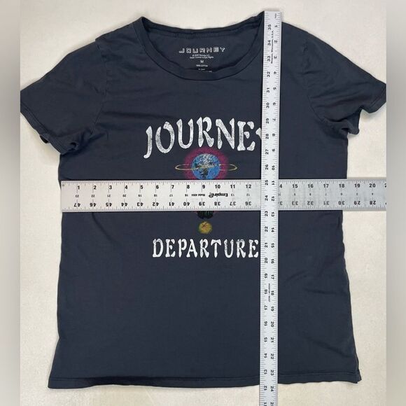 Journey Departure Graphic T-shirt Women Medium Blue Short Sleeve Music - Picture 5 of 5